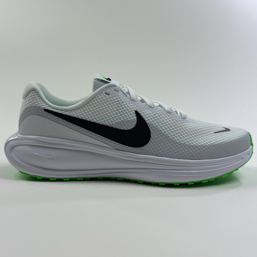 Nike Revolution 8 White Green Mens Size 8 Shoes Athletic Running Low HJ9198-105